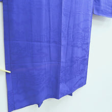Load image into Gallery viewer, Haori Jacket Vintage(1920-1950) Blue Rinzu Long Silk #9631J1
