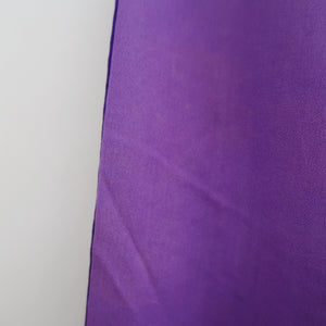 Kimono Vintage(1950-1980) Purple Shibori Yabane Silk #10263E4