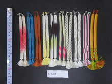 Load image into Gallery viewer, S#5467 Silk Haori Himo Flat Braid 10pcs Bundle Pack
