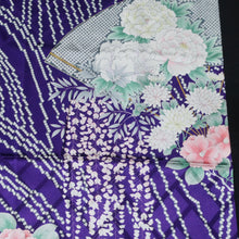 Load image into Gallery viewer, KK1437A1 Silk Kimono Fabric Vintage(1950-1980) Wisteria Purple 60.2x13.0in(153x33cm)
