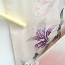 Load image into Gallery viewer, Furisode Pink Butterfly Floral pattern Tall Silk #11080A5
