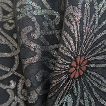 Load image into Gallery viewer, Haori Jacket Vintage(1950-1980) Black Silver Rangiku Silk #10183D5
