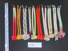 Load image into Gallery viewer, S#5187 Silk Haori Himo Flat Braid 10pcs Bundle Pack
