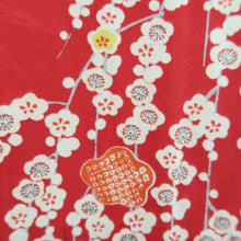 Load image into Gallery viewer, Juban Vintage(1920-1950) Red Shidare Ume Silk #10376F4
