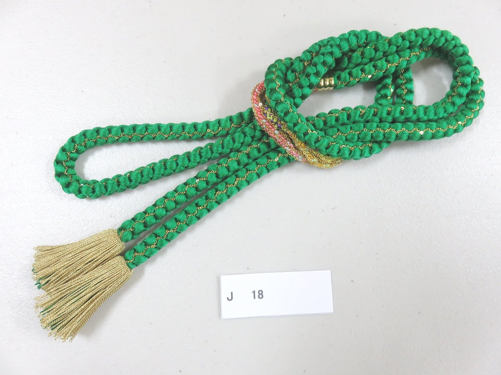 J#18 Silk Obijime Belt Tie Braided Cord 59.1in(150cm)