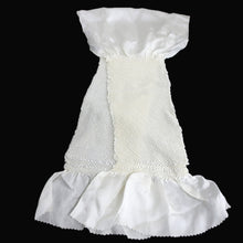 Load image into Gallery viewer, Silk Japanese Obiage Shibori White 46.5x5.9in(118x15cm) A#10032
