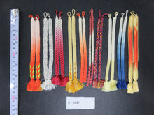 Load image into Gallery viewer, S#5447 Silk Haori Himo Flat Braid 10pcs Bundle Pack
