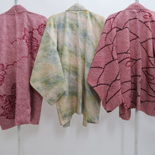 Load image into Gallery viewer, Bundle 12pcs Silk Vintage Full Shibori Haori Wholesale Bulk Free Shipping #713
