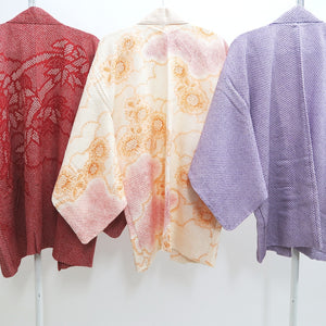 Bundle 12pcs Silk Vintage Full Shibori Haori Wholesale Bulk Free Shipping #587