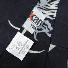 Load image into Gallery viewer, Men&#39;s Yukata Black Dragon Kansai Cotton #10358F3
