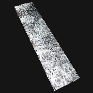 BB10062AE Silk Obi Fabric Forest Black Silver 51.6x11.0in(131x28cm)