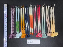 Load image into Gallery viewer, S#5427 Silk Haori Himo Flat Braid 10pcs Bundle Pack
