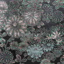 Load image into Gallery viewer, Haori Jacket Vintage(1950-1980) Black Chrysanthemum Silk #10589C1
