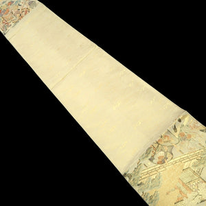 Fukuro Obi Gold Heian Period Aristocrats Silk BB269V5