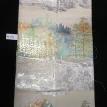 Load image into Gallery viewer, BB10102AG Silk Obi Fabric Vintage(1950-1980) Forest White 100.4x10.6in(255x27cm)
