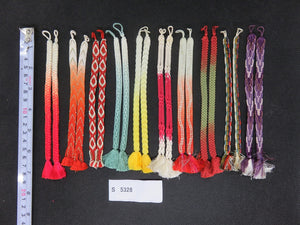 S#5328 Silk Haori Himo Flat Braid 10pcs Bundle Pack