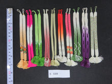 Load image into Gallery viewer, S#5308 Silk Haori Himo Flat Braid 10pcs Bundle Pack
