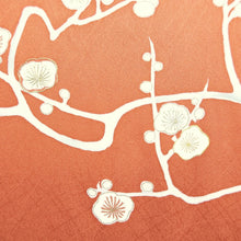 Load image into Gallery viewer, Kimono Vermillion Plum blossom Branch Tall Silk #10520B2
