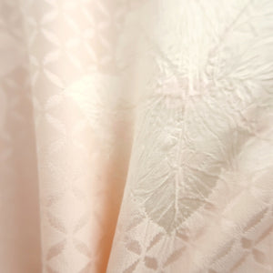 Juban Light Pink Maple Leaf Shibori Silk #10513B2