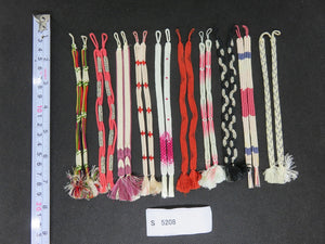 S#5208 Silk Haori Himo Flat Braid 10pcs Bundle Pack