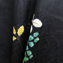 Load image into Gallery viewer, Haori Jacket Vintage(1950-1980) Black Shibori Flower Silk #9848B2
