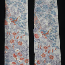 Load image into Gallery viewer, CC1001C1 Silk 8pcs Bundle Kimono Fabric Flower White Green 55.1x5.9in(140x15cm)
