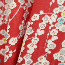 Load image into Gallery viewer, Juban Vintage(1920-1950) Red Shidare Ume Silk #10376F4
