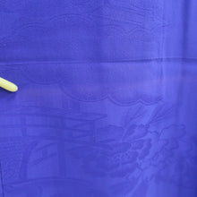 Load image into Gallery viewer, Haori Jacket Vintage(1920-1950) Blue Rinzu Long Silk #9631J1
