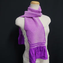 Load image into Gallery viewer, Silk Japanese Obiage Shibori Purpl 49.6x7.1in(126x18cm) A#10003

