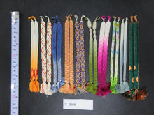 Load image into Gallery viewer, S#5508 Silk Haori Himo Flat Braid 10pcs Bundle Pack
