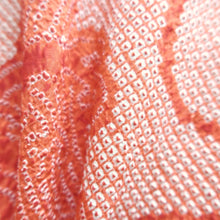 Load image into Gallery viewer, Haori Jacket Vintage(1950-1980) Light Red Full Shibori Curling Wave Silk #10569B5
