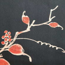 Load image into Gallery viewer, Haori Jacket Vintage(1950-1980) Black Branch Silk #10810E1
