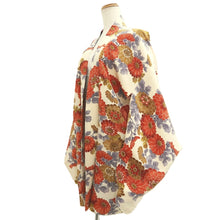 Load image into Gallery viewer, Haori Jacket Cream white Chrysanthemum Silk #10720D2
