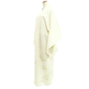 Juban White Gold Peony Plum blossom Silk #10514B2