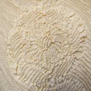 Silk Japanese Obiage Shibori Light Beige 45.7x5.9in(116x15cm) A#10023