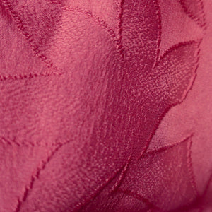 Silk Japanese Obiage Maple Leaf Magenta 66.1x11.4in(168x29cm) A#10043