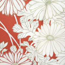 Load image into Gallery viewer, Kimono Vermillion Plum blossom Branch Tall Silk #10520B2
