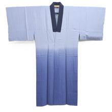 Load image into Gallery viewer, Men's Juban Blueish Gray Landscape Silk #10661C5
