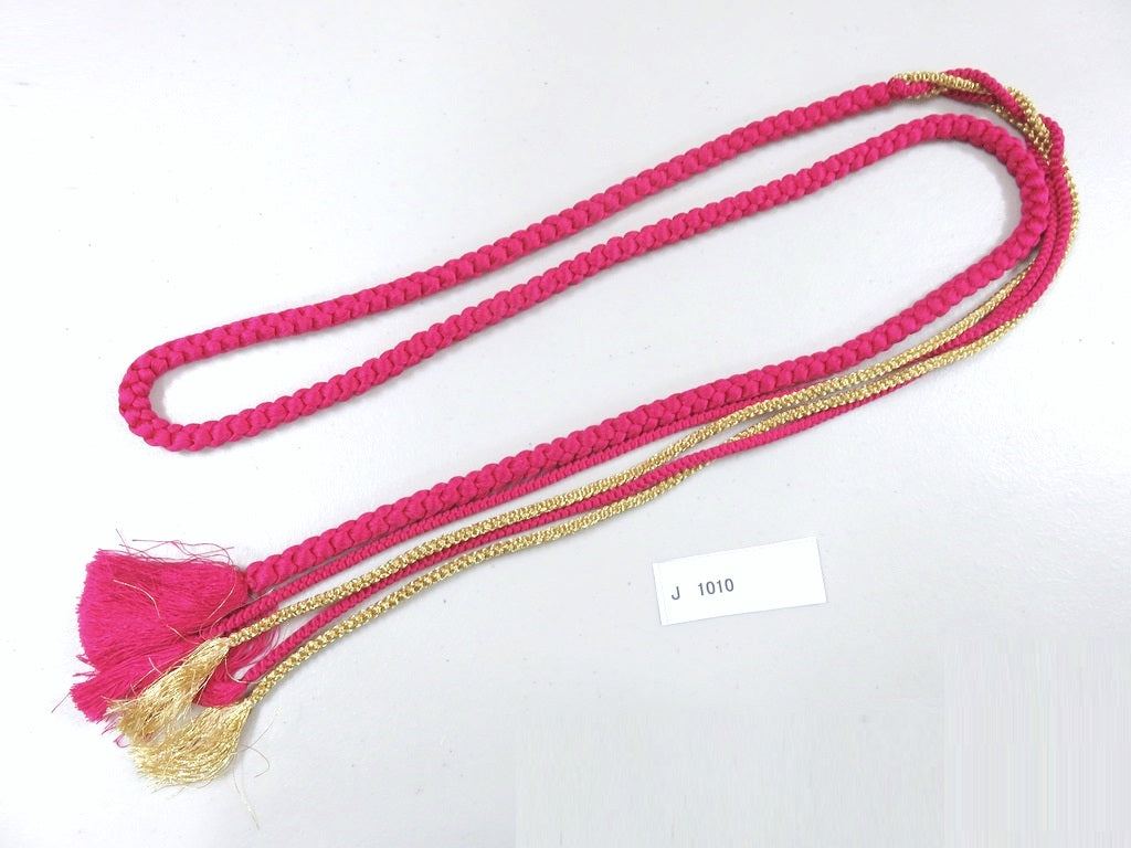 J#1010 Silk Obijime Belt Tie Braided Cord 63.0in(160cm)