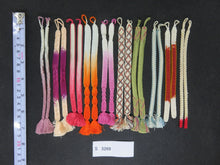 Load image into Gallery viewer, S#5269 Silk Haori Himo Flat Braid 10pcs Bundle Pack
