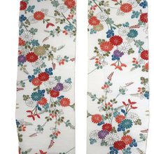 Load image into Gallery viewer, CC1006C1 Silk 8pcs Bundle Kimono Fabric White Orange 55.1x5.9in(140x15cm)
