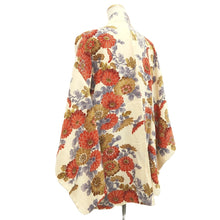 Load image into Gallery viewer, Haori Jacket Cream white Chrysanthemum Silk #10720D2
