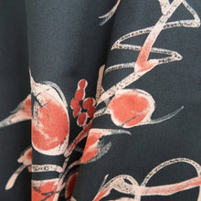 Load image into Gallery viewer, Haori Jacket Vintage(1950-1980) Black Branch Silk #10810E1
