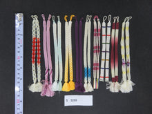 Load image into Gallery viewer, S#5289 Silk Haori Himo Flat Braid 10pcs Bundle Pack
