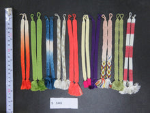 Load image into Gallery viewer, S#5449 Silk Haori Himo Flat Braid 10pcs Bundle Pack
