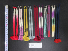 Load image into Gallery viewer, S#5429 Silk Haori Himo Flat Braid 10pcs Bundle Pack
