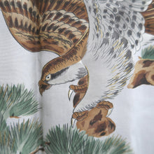 Load image into Gallery viewer, Men&#39;s Haori Vintage(1950-1980) Black Montsuki Eagle Silk #10281E4
