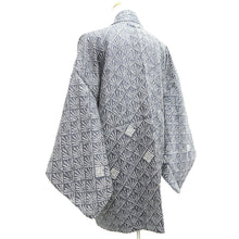 Load image into Gallery viewer, Haori Jacket Vintage(1950-1980) Gray Shibori Pine Tree Silk #10580C1
