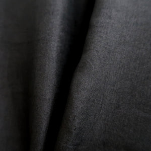Men's Haori Vintage(1950-1980) Black Montsuki Silk #10420A2