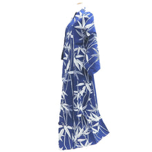 Load image into Gallery viewer, Yukata Vintage(1950-1980) Blue Bamboo Cotton #11096B1

